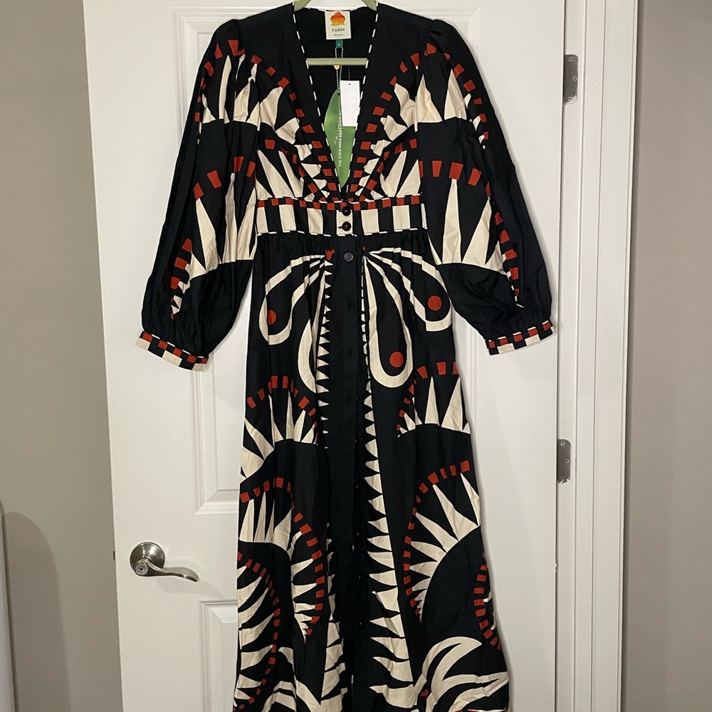 Farm RIO Coconut Grove Maxi Dress - Small